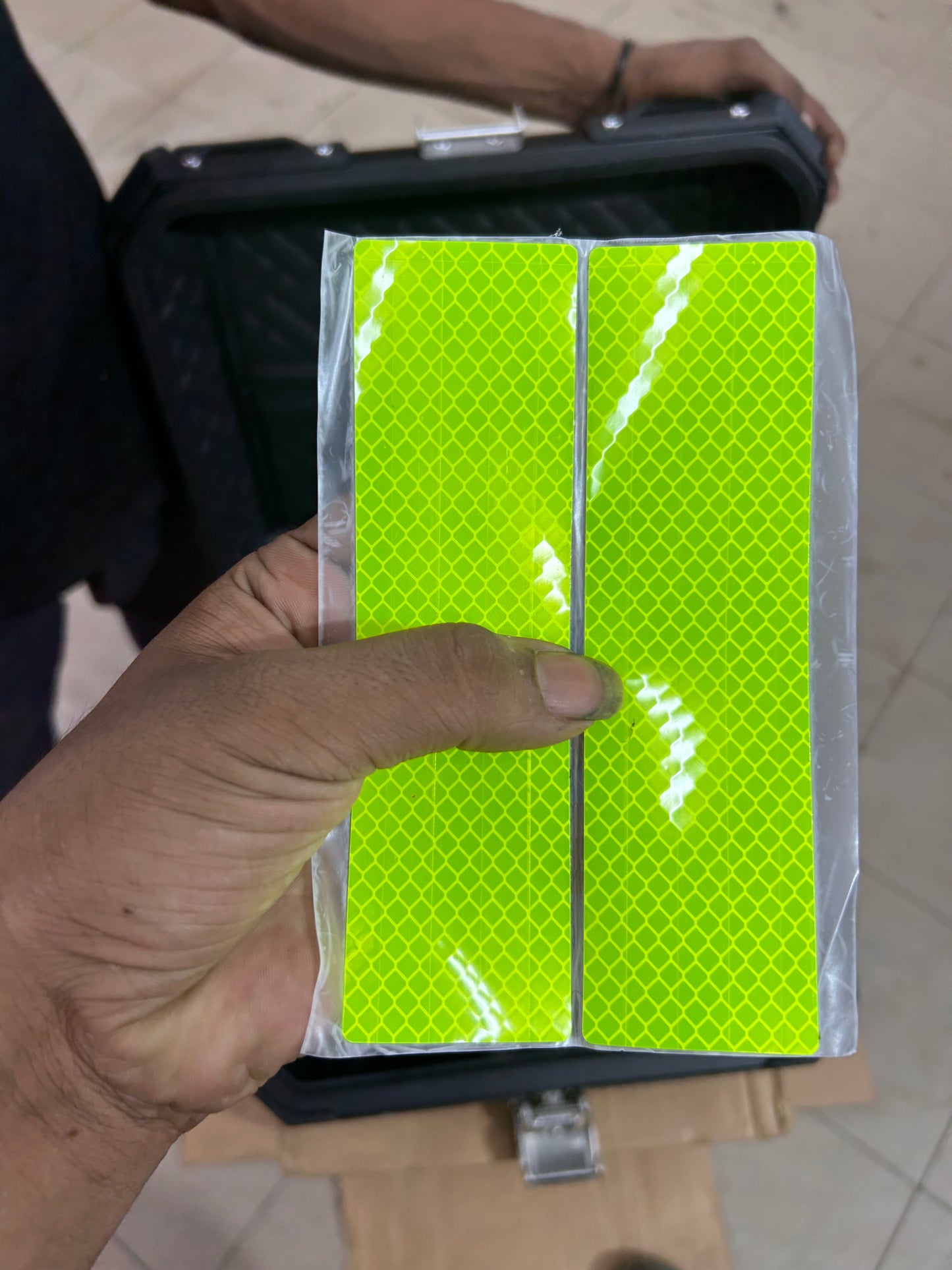 BS Auto 45L Aluminium Top Box – Black & Silver | Waterproof, Secure, Touring Luggage Case