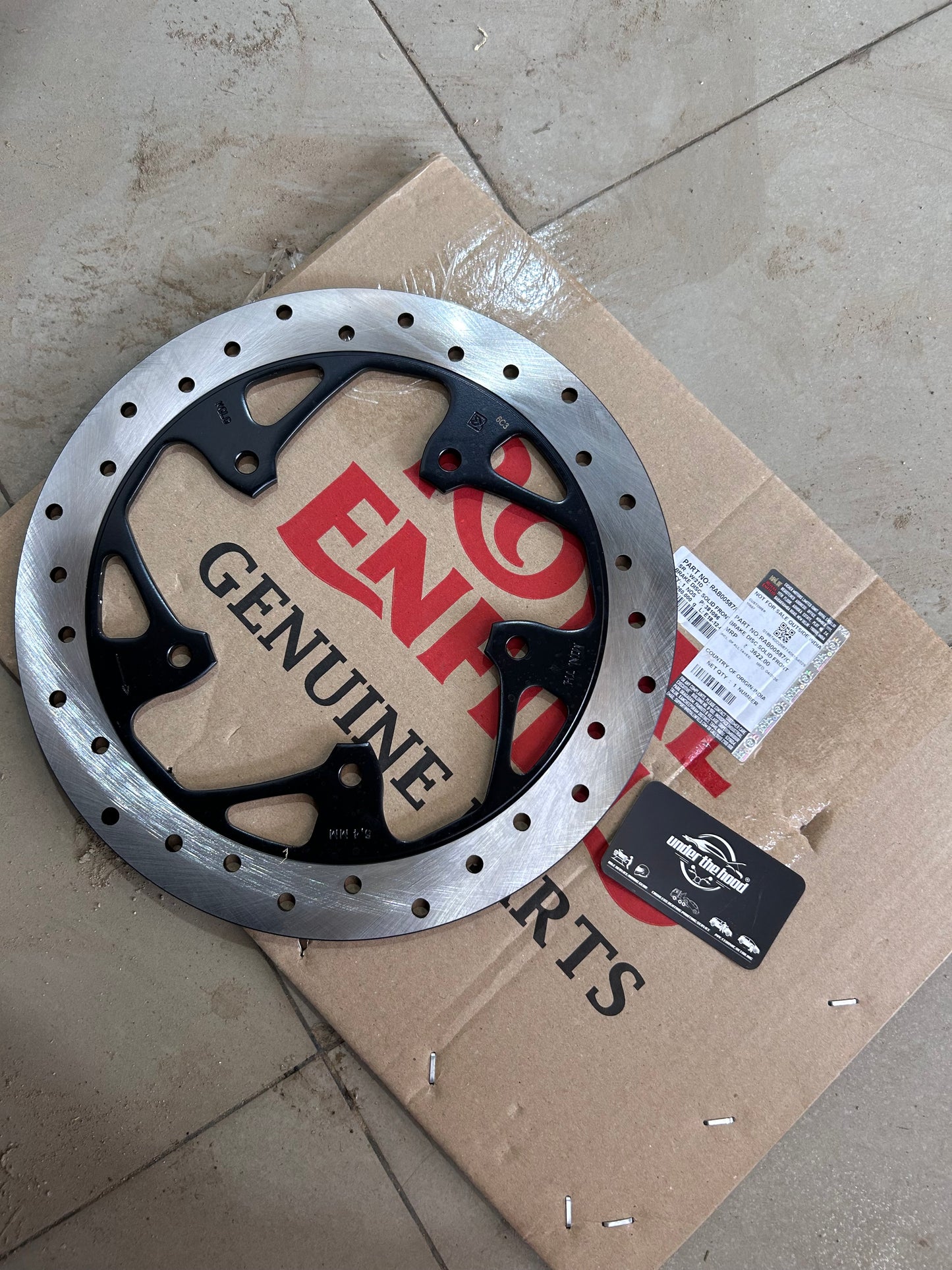 Royal Enfield Front Brake Disc Solid 320 for Himalayan 450 & Bear 650 – Genuine OEM RAB00587/C