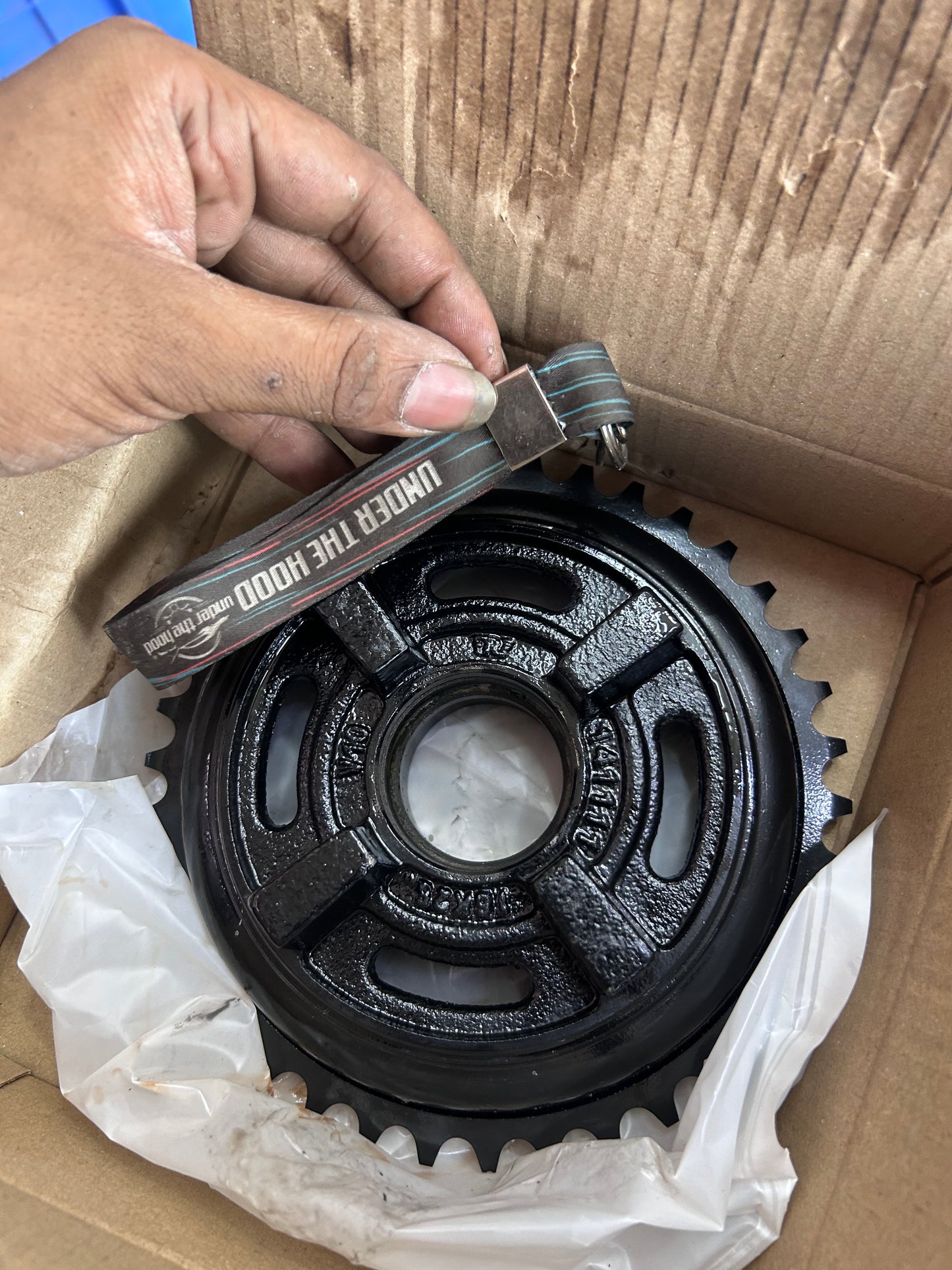 Rear Sprocket Drum Black 38T for Bullet 350/500, Classic 350/500, Electra & Thunderbird – Genuine Royal Enfield 801479