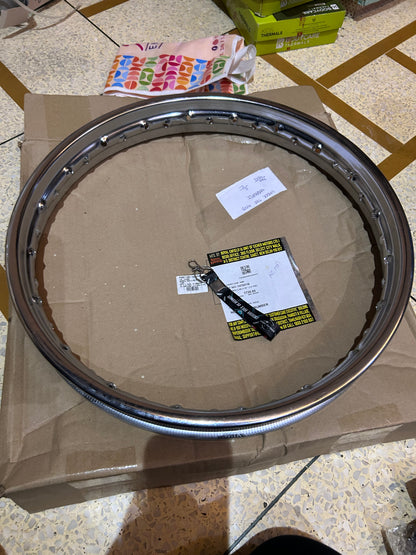 Royal Enfield 147507/B Front Wheel Rim – 1.85×19″ × 1.5 THK OEM for Classic 350/500 & Bullet 350/500