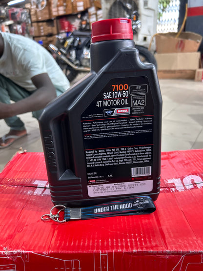 Motul 7100 4T 10W-50 Engine Oil (API SP, JASO MA2) – 100% Synthetic Ester – 1L / 1.5L (Select Pack Size)