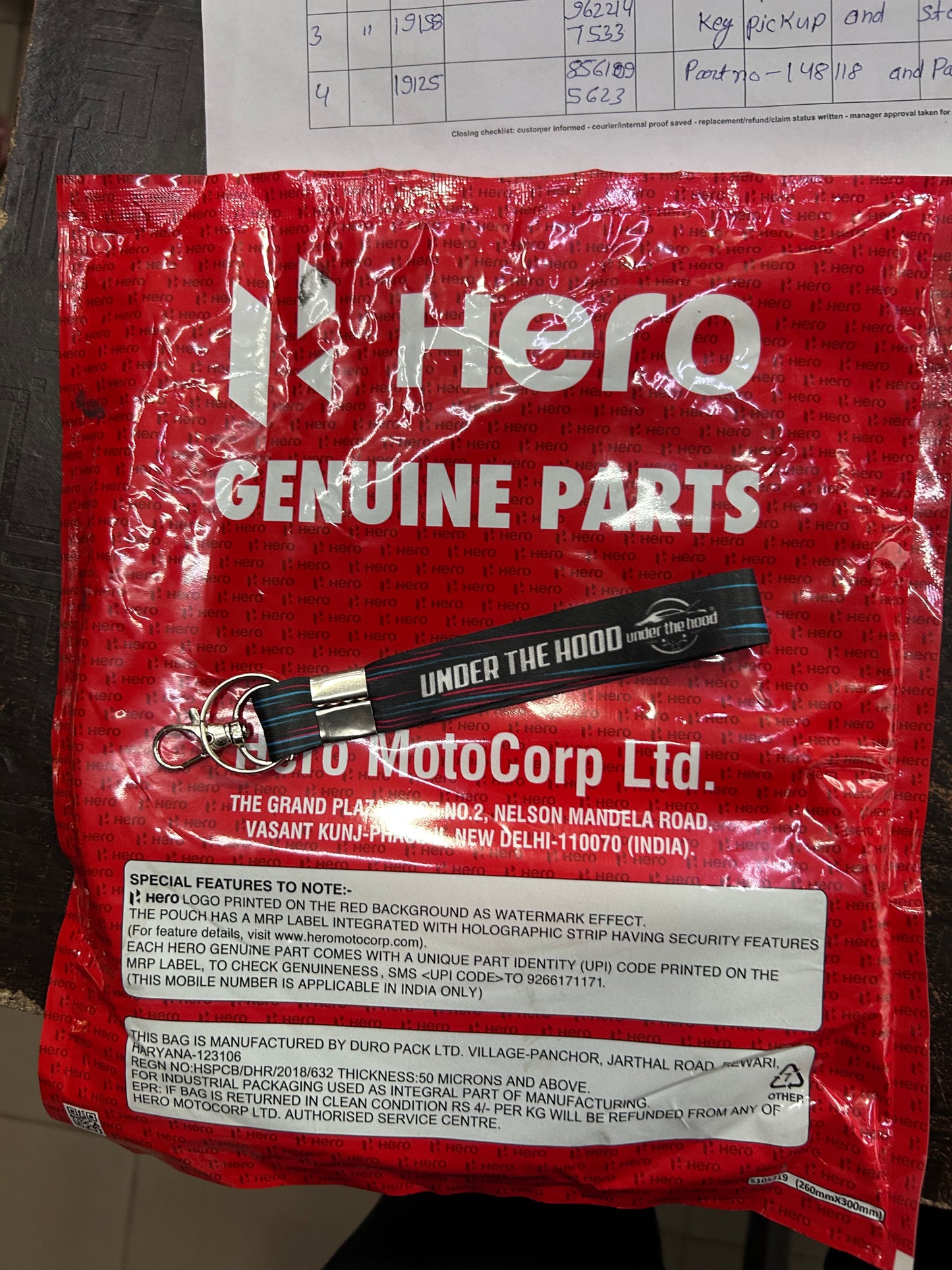 Hero Genuine Clutch Cable / Clutch Wire for Splendor NXG, Splendor Plus, HF Deluxe- 22870KCC900S