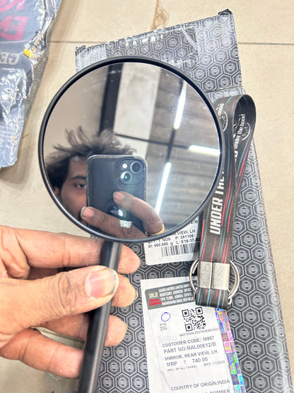 Royal Enfield RAL00612/B – Left Rear View Mirror (LH) for Interceptor Bear 650 Euro V – Genuine OEM Mirror