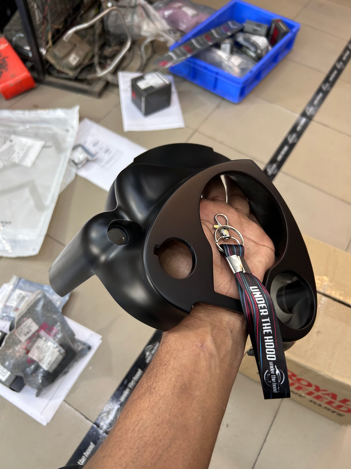 Royal Enfield Headlamp Nacelle Matt Black RAN00311/B for Classic 350 Reborn & Bullet 350