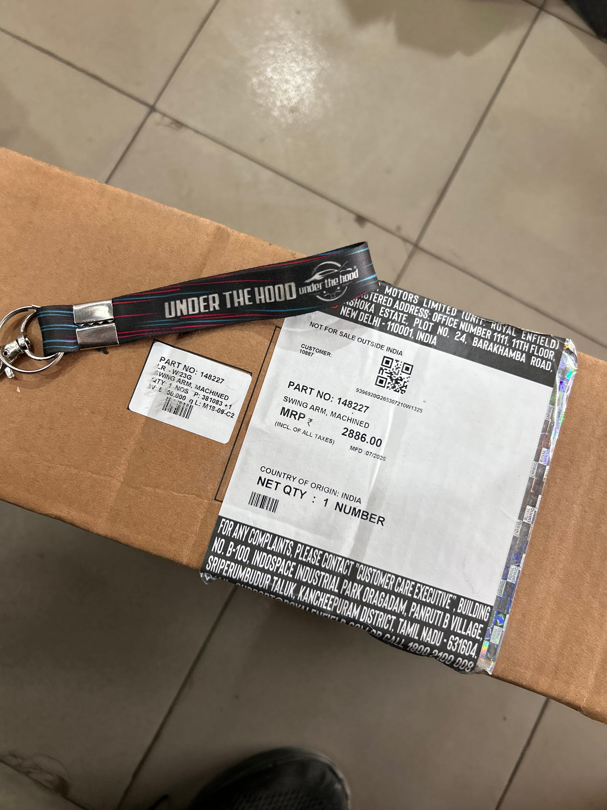 Royal Enfield Swing Arm Machined 148227 for Interceptor 650 & Continental GT 650