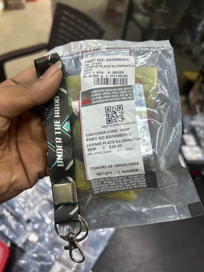 Royal Enfield License Plate Illuminator Assembly (Rear Number Plate Light) — Himalayan 450 & Guerrilla 450 (Sherpa-450, BS6.2/E5) — RAN00609/D