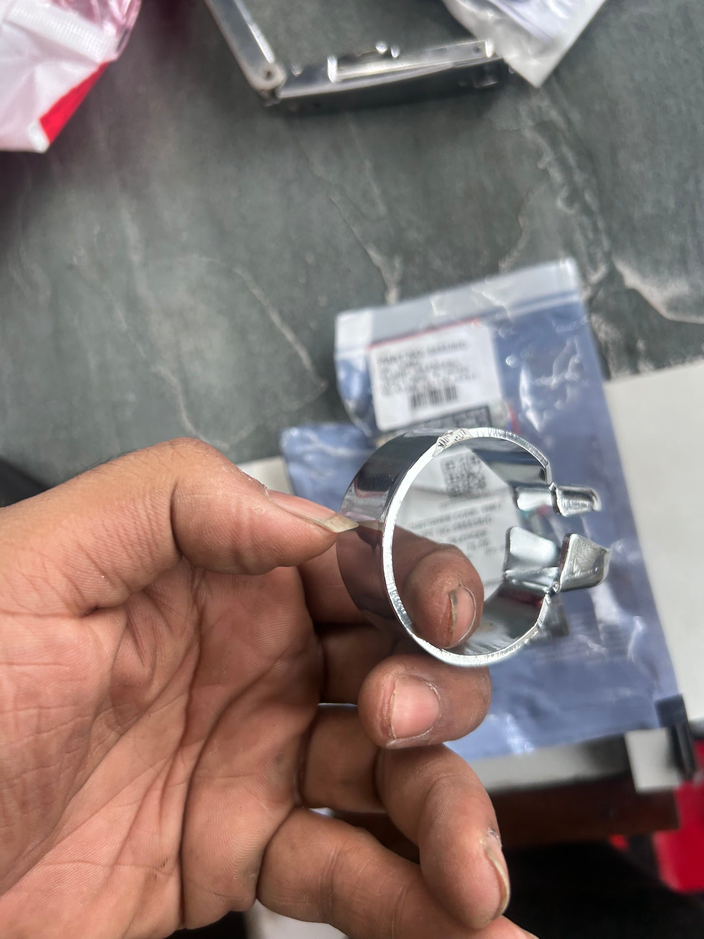 Royal Enfield Silencer Clamp 585538/D (OEM) – Fits Himalayan (E4/E5), Scram 411, Continental GT 535, Bullet Trials 500, Classic 500 UCE