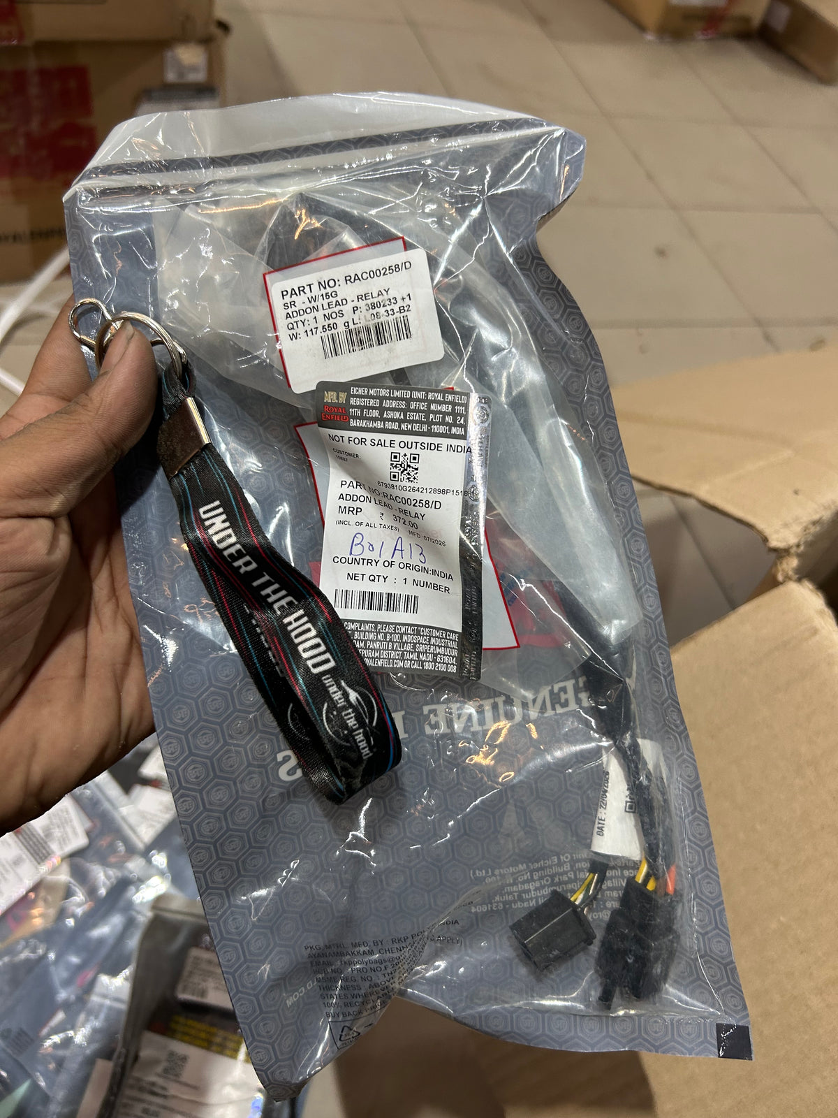 Royal Enfield Add-On Relay Lead – KS Wiring RAC00258/D