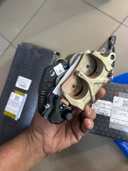 Royal Enfield RAB00723/A Front Brake Caliper Assembly (Anodized Gold) – Interceptor 650 / Continental GT 650 Twins E5 – Genuine OEM