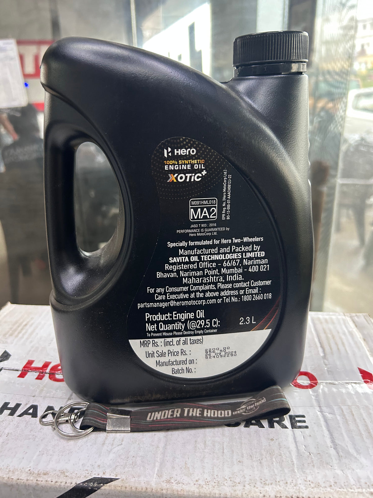 Hero Genuine Xotic+ 15W50 100% Synthetic Engine Oil 2.3L – Mavrick 440 | Harley-Davidson X440 15W50 MA2 Option