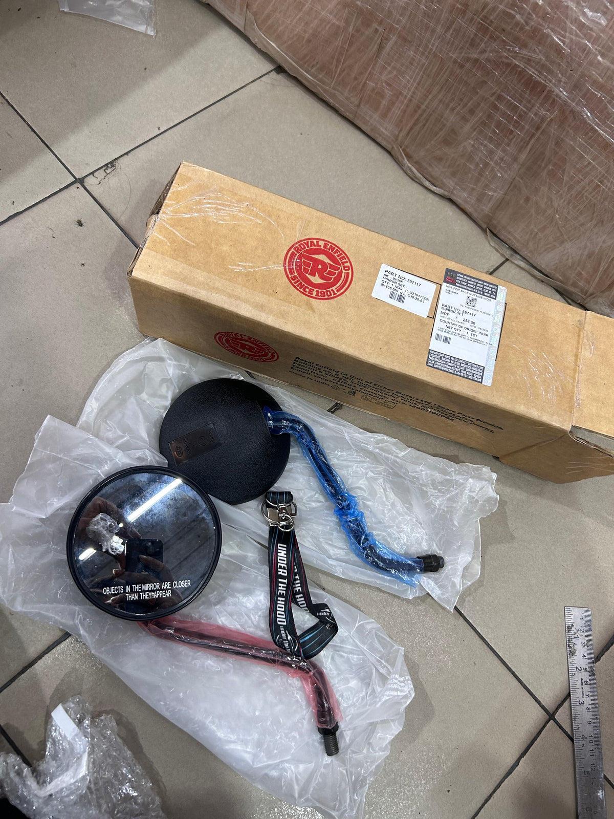 Royal Enfield Bullet 350 UCE KS/ES & Old Bullet Mirror Set 597117