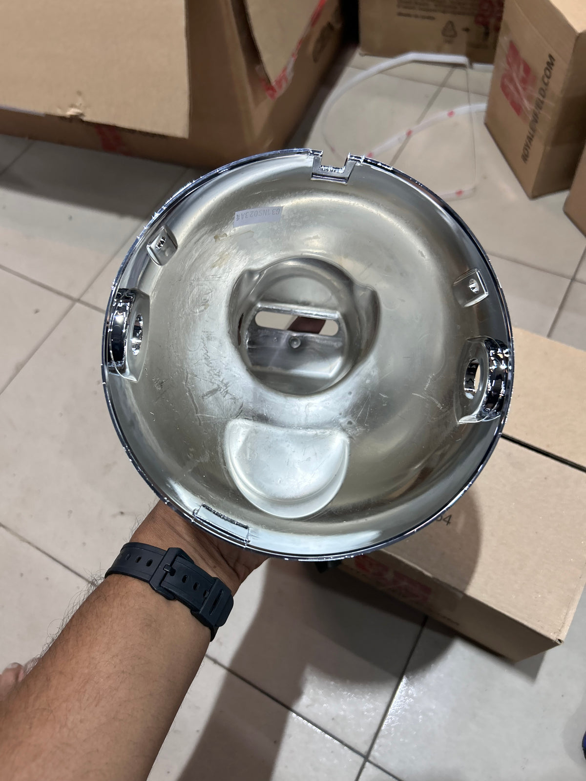 Royal Enfield Thunderbird 350 & 500 Chrome Headlamp Outer Housing / Bowl – 594573