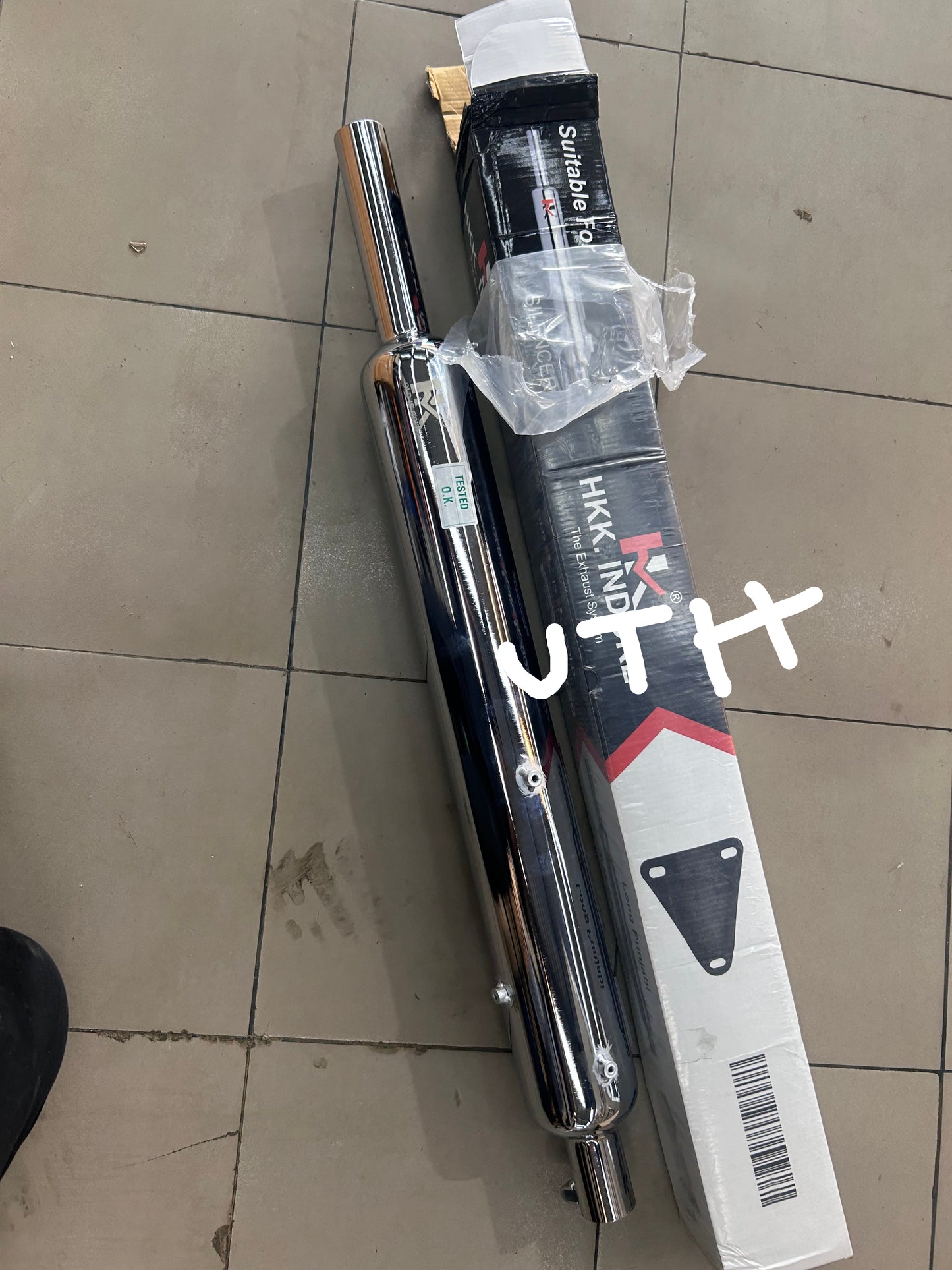 HK Long Punjab Silencer Small Mouth – Direct Fit for Royal Enfield UCE Models