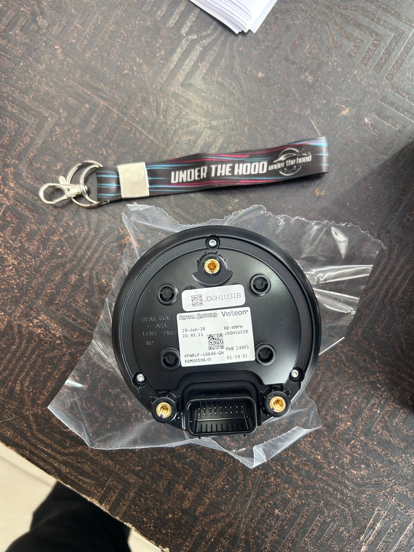 Royal Enfield RAM00596 / RAM00596/A Instrument Cluster – KMPH Single Scale Speedometer for Meteor 350 (Fireball, Stellar, Supernova) – Genuine OEM