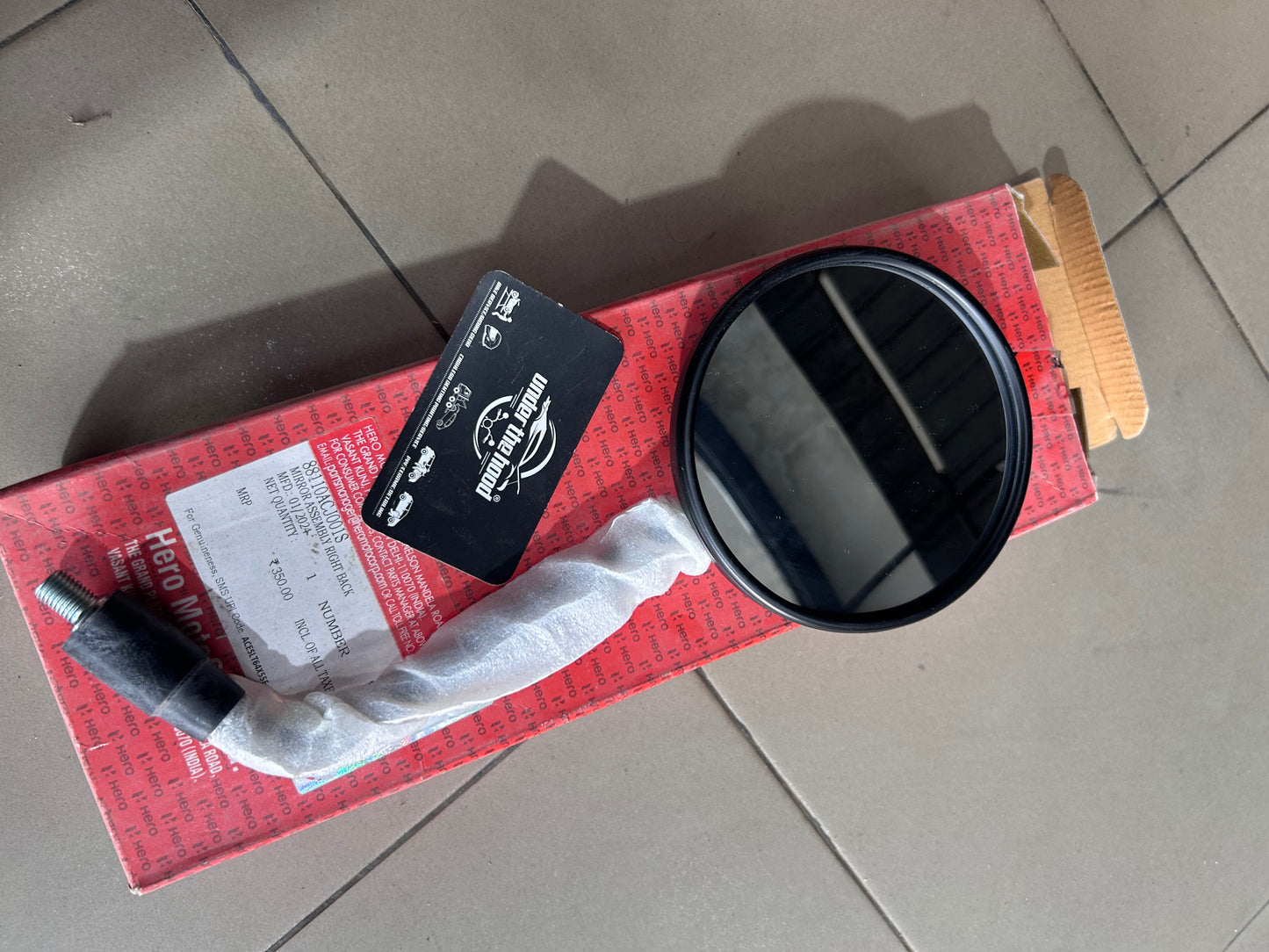 Hero Mavrick 440 Right Rear View Mirror OEM | 88110-ACJ-001