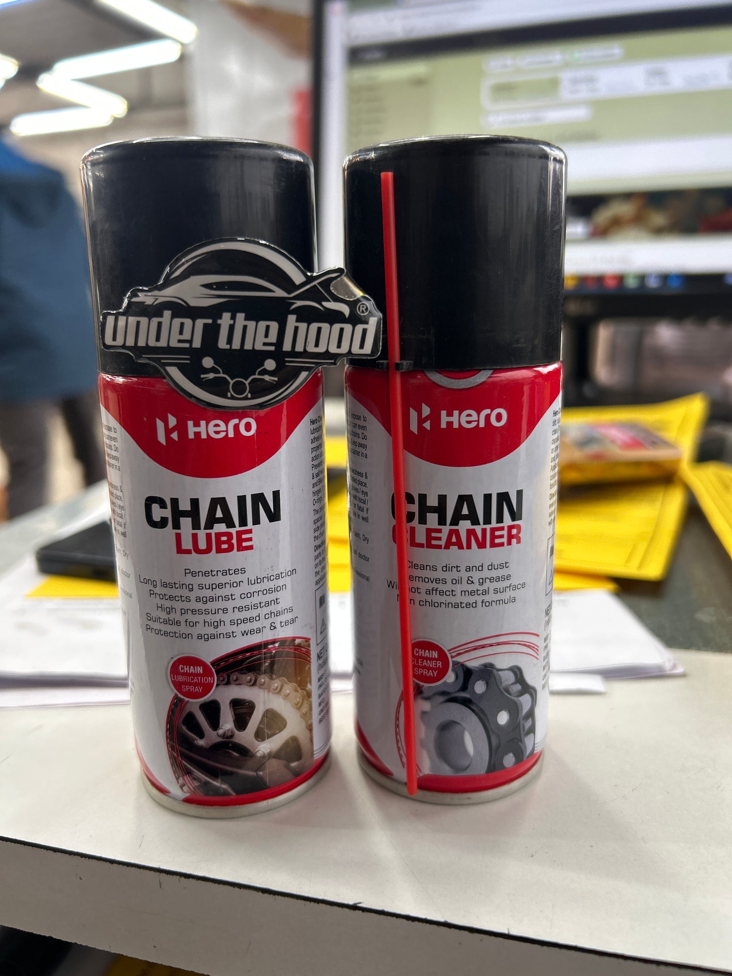 Hero Genuine Chain Cleaner Spray 100ml (SPDCHC0001S) – Safe Degreaser for Harley X440 / 440X & Hero Mavrick 440 Chains