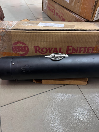 Royal Enfield 1990725 Black Straightcut Silencer-IN — Classic 350 UCE OEM-Style Silencer