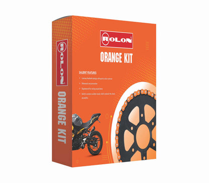 Orange Chain And Sprocket Kit For Duke/RC 200 KIT HPXOR 379NF