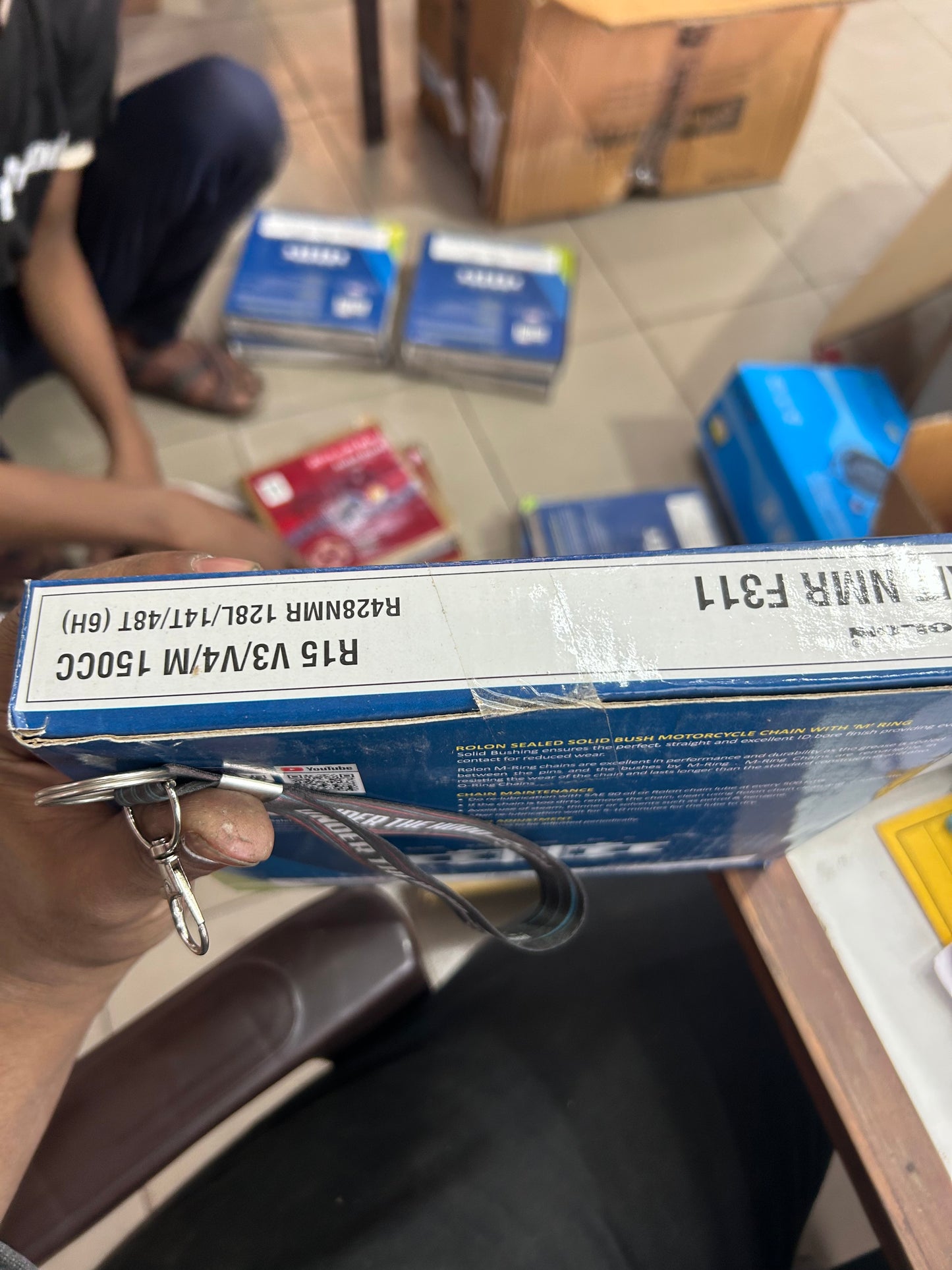 Rolon M-Ring Chain & Sprocket Kit – KIT NMR F311 – Yamaha R15 V3 / R15 V4 / R15 M 155cc (428, 14T–48T, 128L)