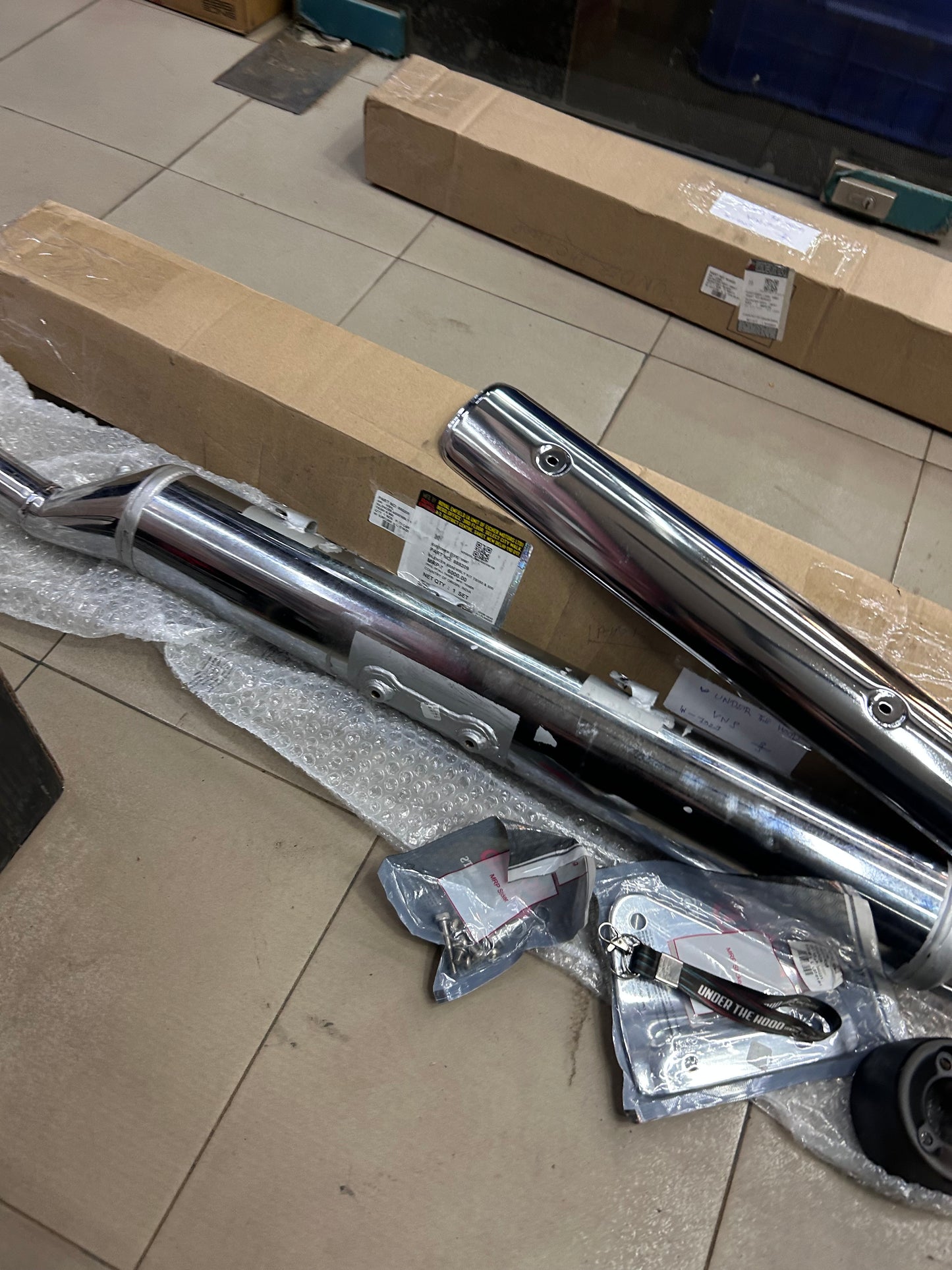 Genuine Royal Enfield Silencer Assembly Kit for Thunderbird 350 / Thunderbird 500 (NTB) | 888209