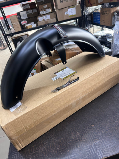 Genuine Royal Enfield Front Mudguard Assembly (FMG) – Matt Black – RAG00143/A ALL NEW CLASSIC 350 - DARK STEALTH BLACK