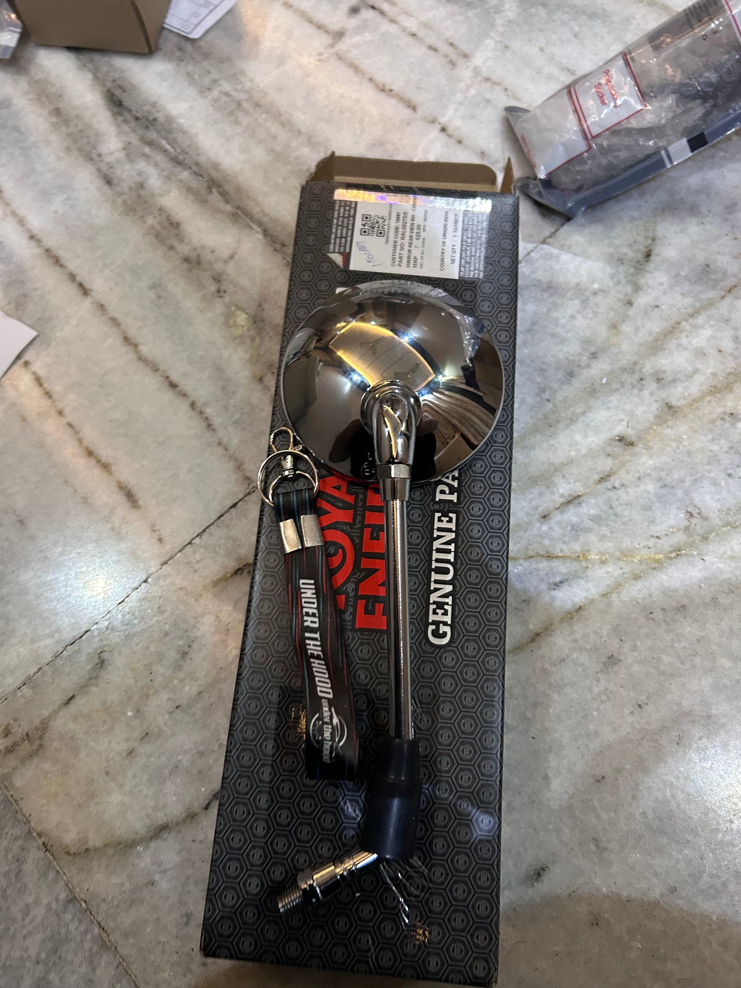 Royal Enfield RAL00275/E – Mirror Rear View RH (Chrome) for Meteor 350 Reborn 350 (UK Euro V) & Indian Models