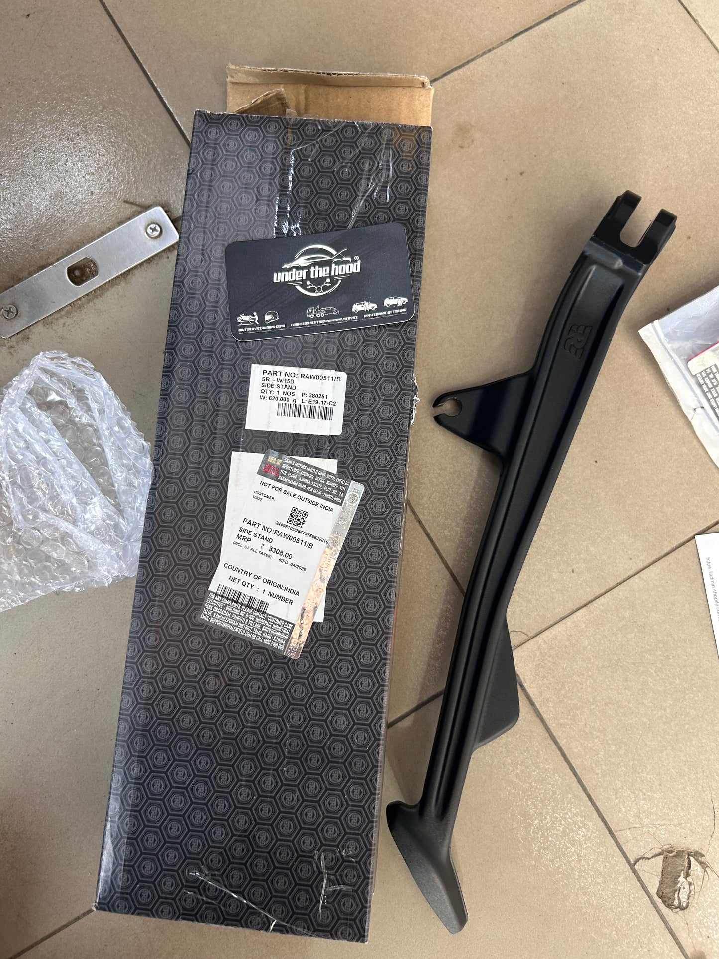 Royal Enfield RAW00511/B - Side Stand (Updated) for Himalayan 450 - OEM