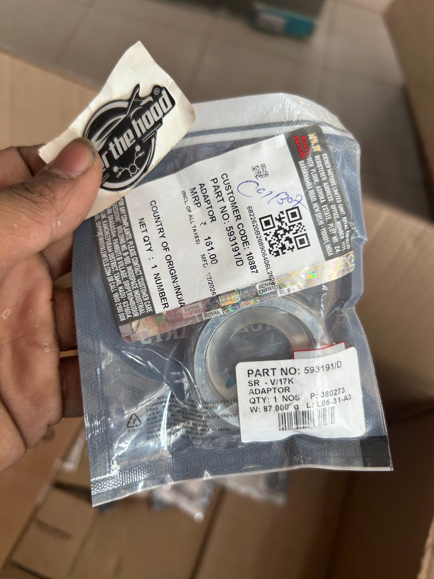 Royal Enfield 593191/D – OEM Ignition Switch Key Slot Adaptor for Classic & Bullet 350/500 UCE Models
