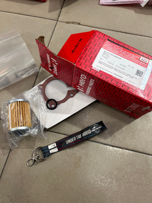 Hero Genuine Scheduled Maintenance Kit 210cc – Every 6,000 km | Oil Filter Service Kit / FSC Kit | K11113ACAA001S