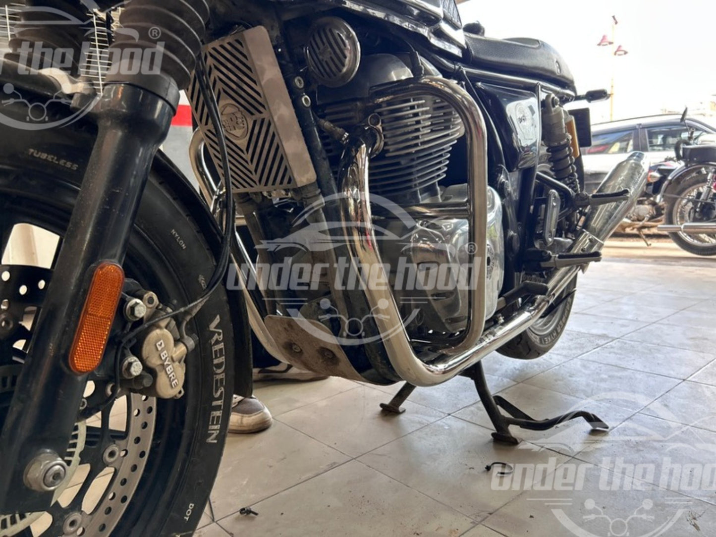 Royal Enfield Interceptor / Continental GT 650 Red Rooster Performance Header Pipes – Matte Silver & Gloss Silver