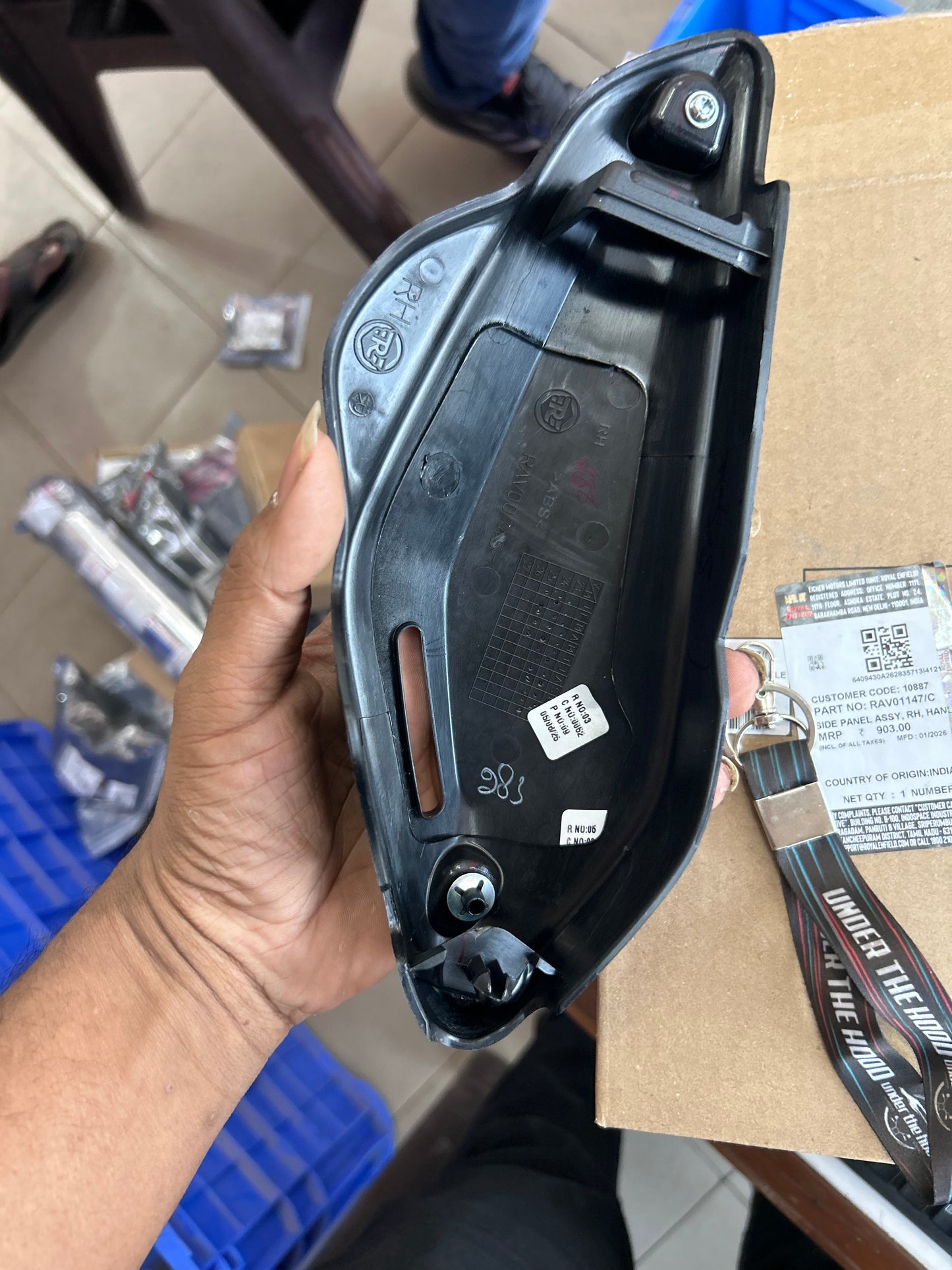 Side Panel Assembly Set (LH + RH) Hanle Black for Royal Enfield Himalayan 450 (Sherpa 452) – RAV01147/C + RAV01148/C (Genuine OEM Pair)
