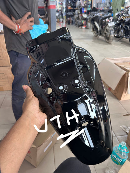 Royal Enfield RAQ00681/A – Rear Mudguard (Painted Black) | Genuine OEM for Hunter 350 (Dapper, Metro, Metro Rebel, Retro/Factory)