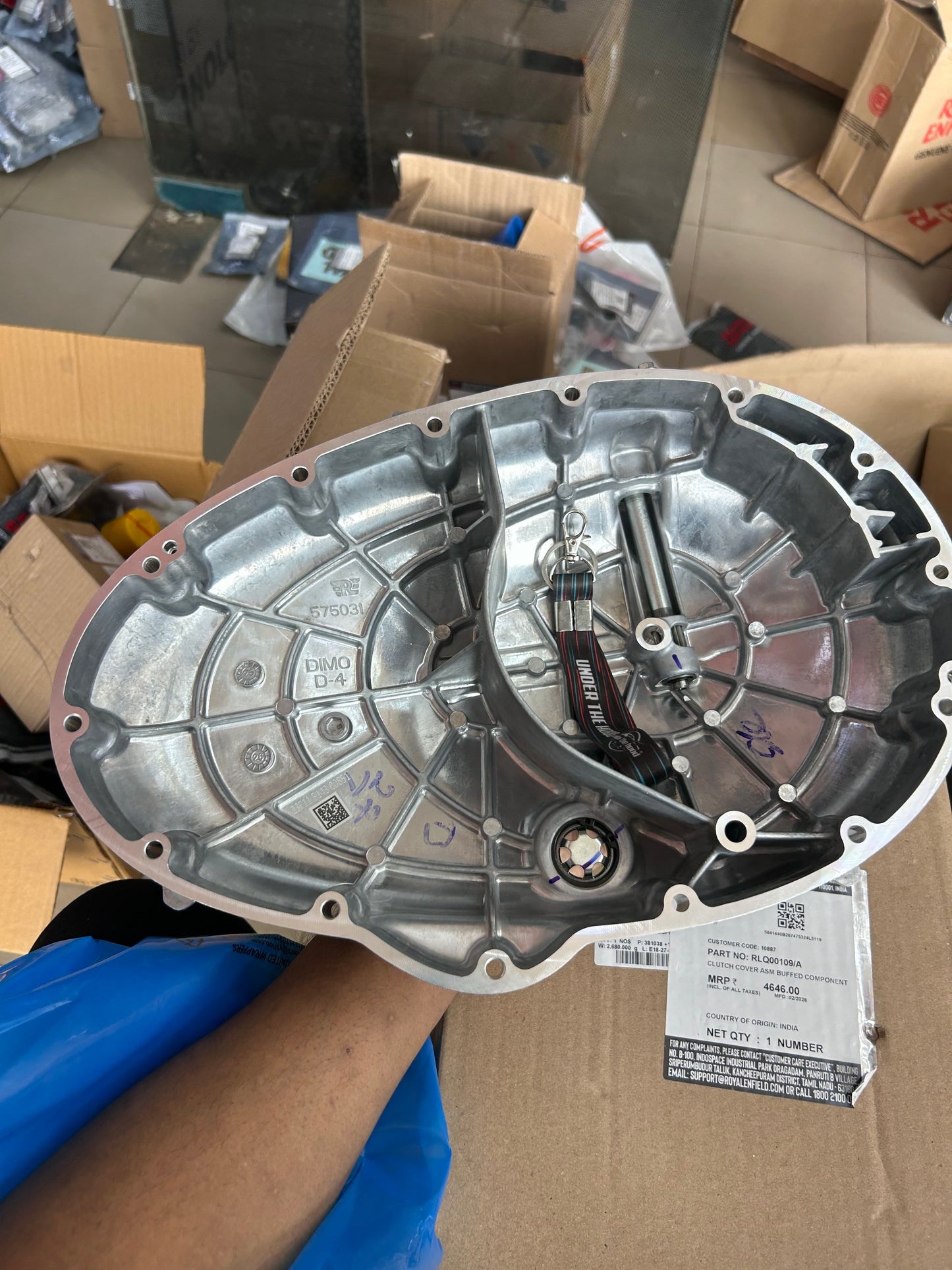 Clutch Cover Assembly (Buffed Component) – Royal Enfield 650 Twin (Interceptor 650 / Continental GT 650) – RLQ00109 (RLQ00109/A)