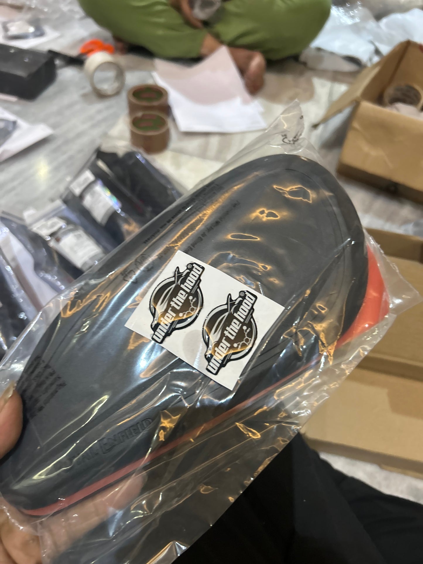 Royal Enfield 1990535 Black Tank Pads — OEM Knee Grip Pads for Interceptor 650 & Bear 650