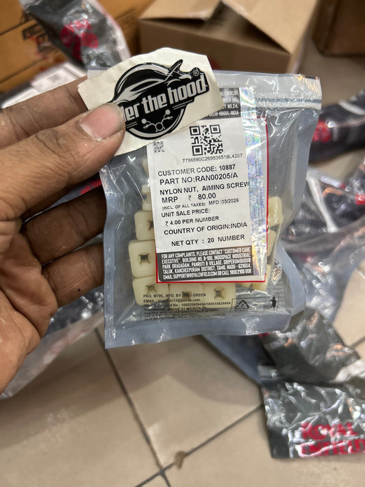 Royal Enfield RAN00205 - Nylon Nut, Aiming Screw - Headlamp Aiming Hardware (OEM Micro-Part)