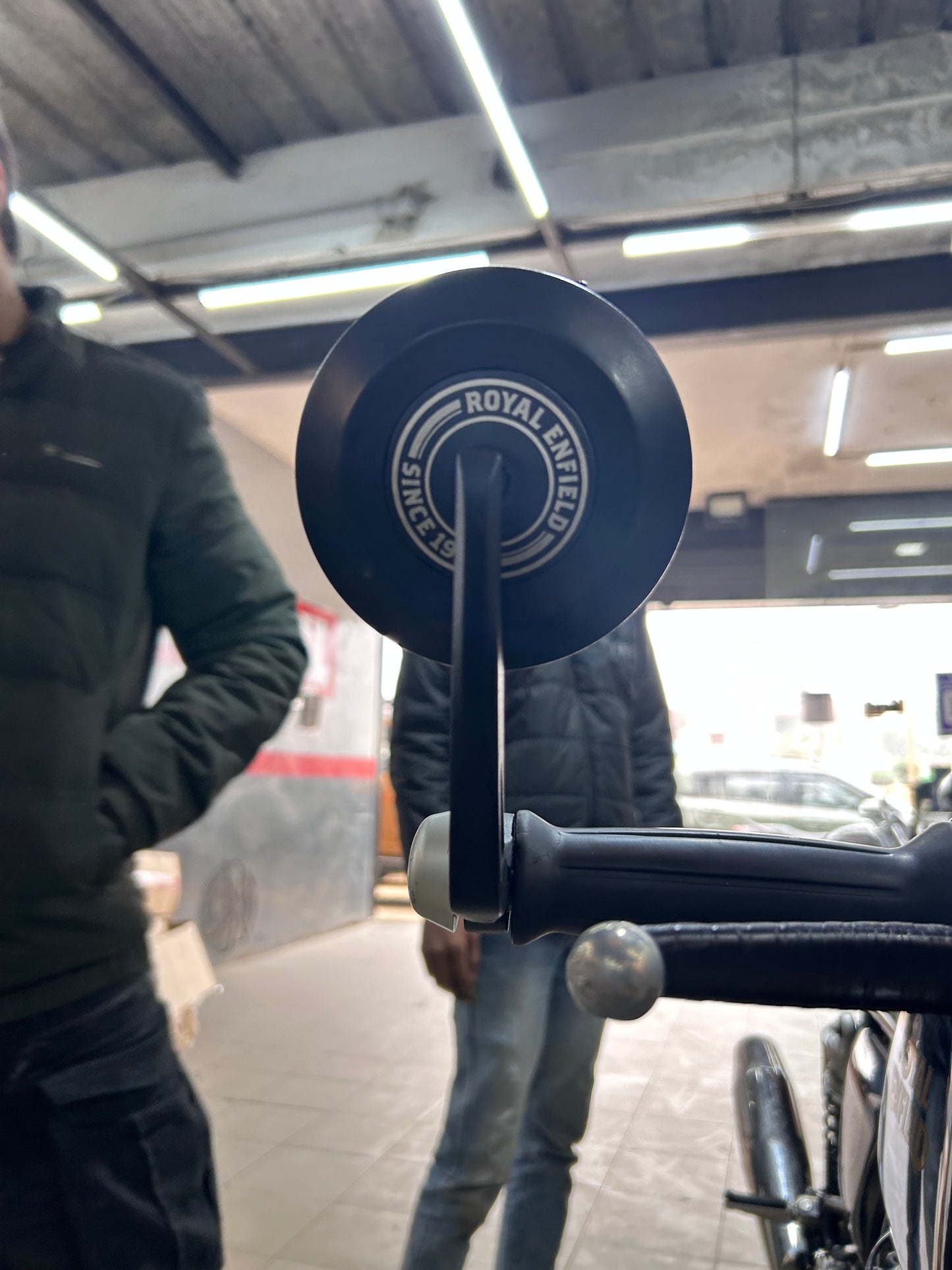 Premium GMA-Style Bar-End Touring Mirrors for Royal Enfield (Replica) – Under The Hood Edition