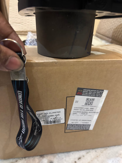 Royal Enfield KLJ00018/A – Cylinder Barrel with Piston Assembly (Black) – OEM for Classic Reborn 350, Meteor 350, Hunter 350