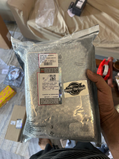 Royal Enfield 592595/A Battery Cover Chrome Plated (Genuine OEM) – Classic 500 EFI