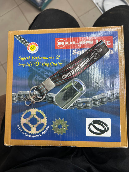 Rolon OR F439 Chain Sprocket Kit for Bajaj Freedom 125