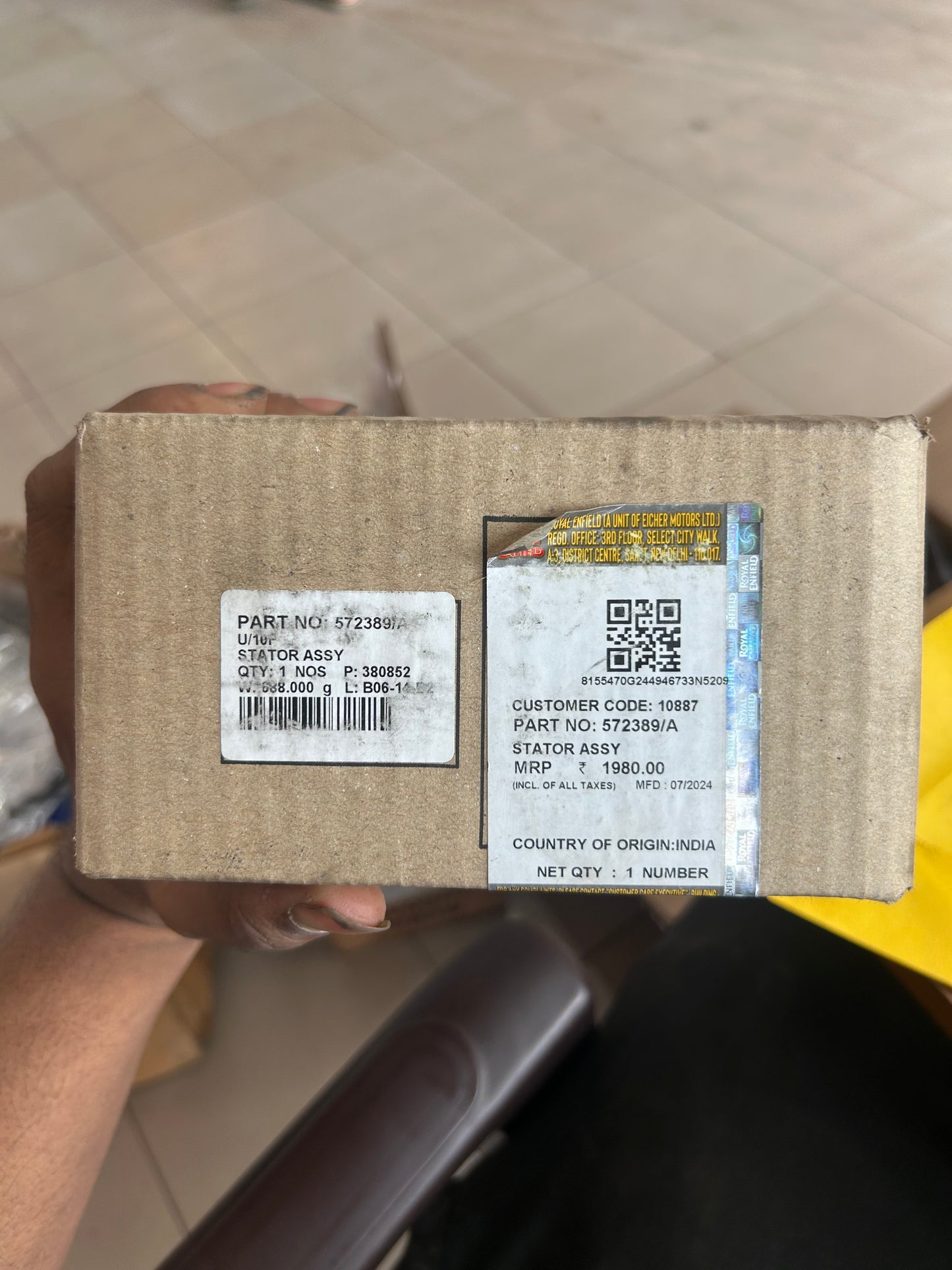 Royal Enfield 572389/A Stator & Pulsar Coil Assembly – Fits Bullet 350 X ES ABS, Classic 350 ABS (BSVI)