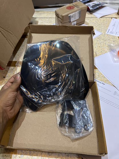 Smoke Visor with Bracket for Royal Enfield Hunter 350 – Stylish Wind Deflector