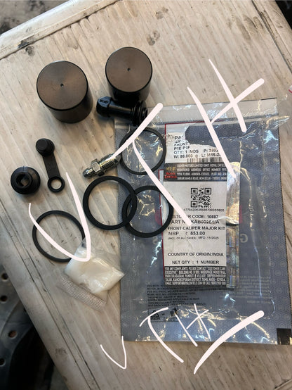 Royal Enfield Front Caliper Major Kit – Interceptor 650, Continental GT 650 – OEM Brake Piston + Seal Kit (KAB00261/A)