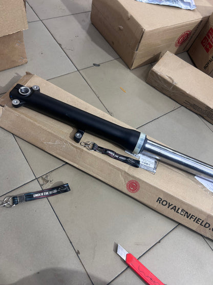 Royal Enfield Classic 350 Reborn LH Front Fork Assembly Texture Black RAH00912/A