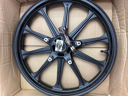 Royal Enfield RAJ00447/A – OEM Front Black Alloy Wheel with Bearings & Valve for Classic 350 Reborn & New Bullet 350 (Upgrade from Spokes)