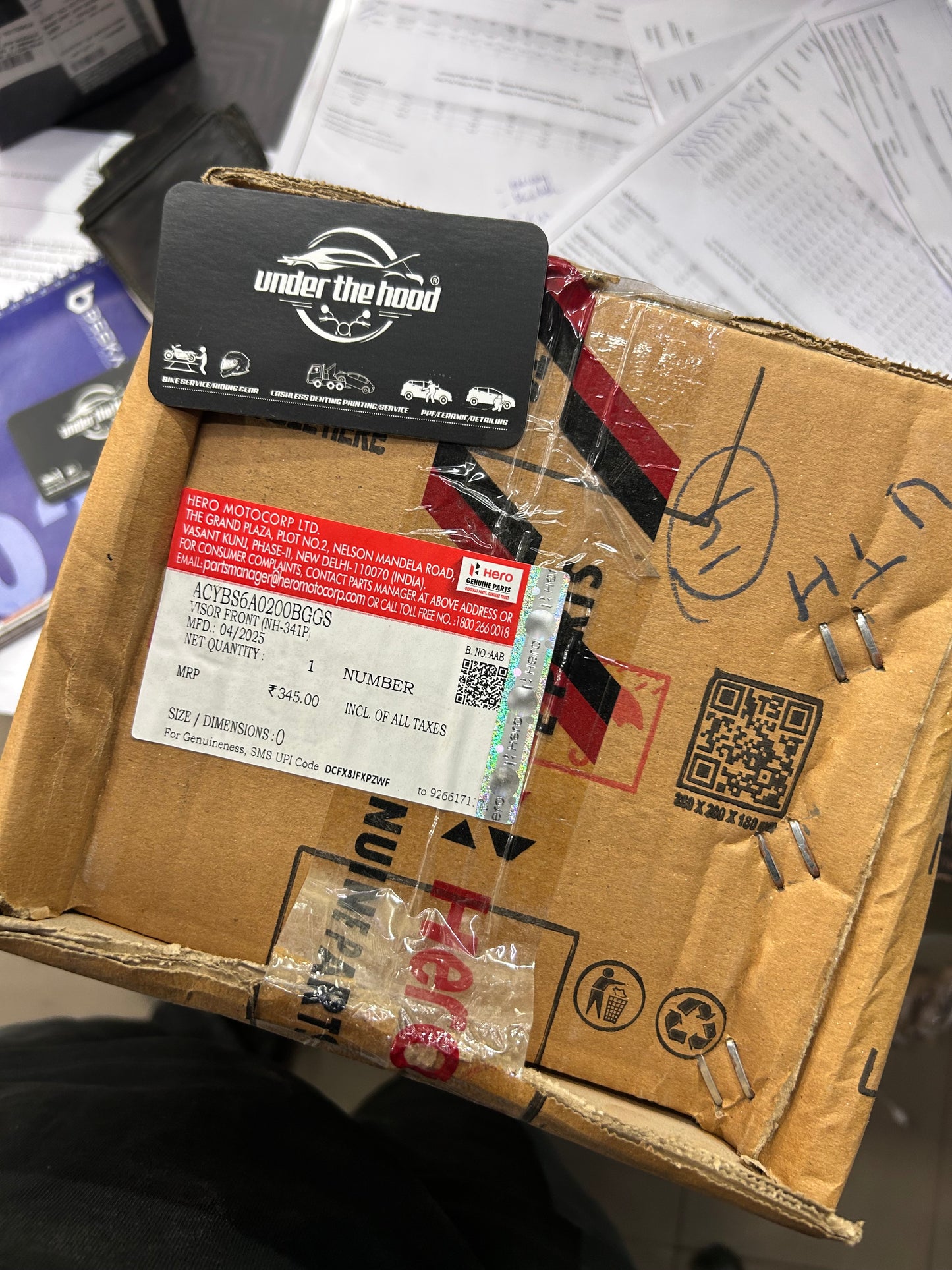 Hero Genuine Short Visor for XPulse 210 Pro & Connected ACYBS6A0200BGGS