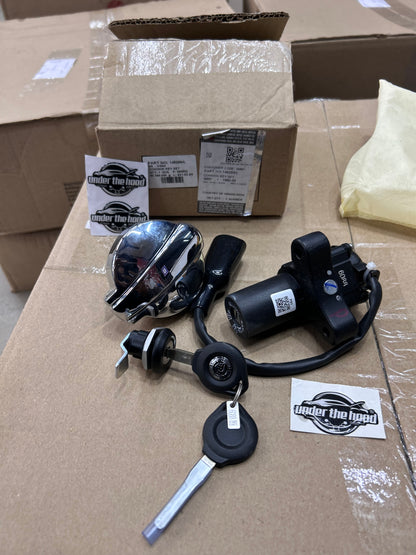 Royal Enfield 148289/L – Genuine Common Lock Set for Interceptor 650 & Continental GT 650 (Ignition + Tank + Seat + Tool)