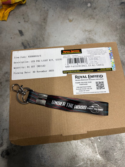 Royal Enfield Silver LED Fog Lights KXA00064 — Genuine RE Accessory / Auxiliary Lights