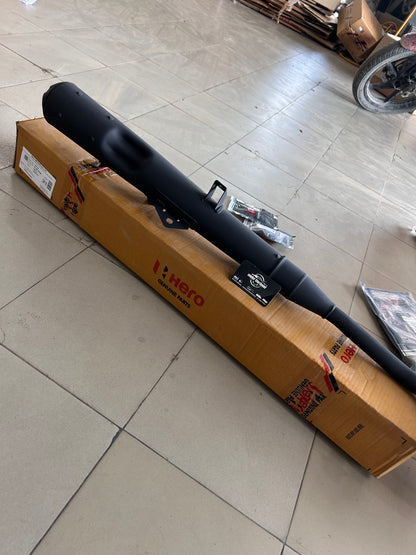 Hero Genuine Muffler Complete Exhaust / Silencer for Passion Pro & Passion Pro TR | Exhaust Muffler / Silencer Assembly | 18350AAC500S