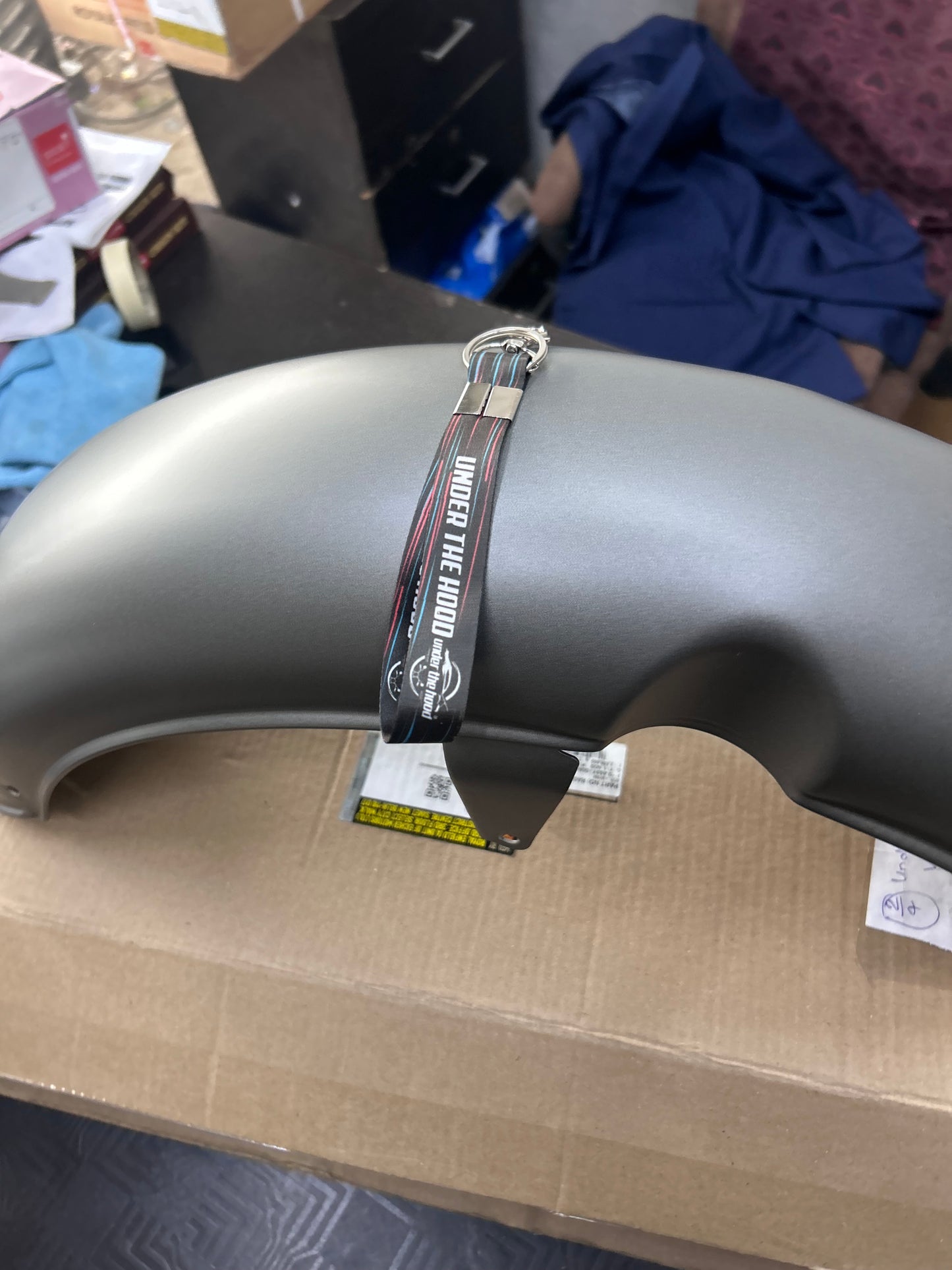 Genuine Royal Enfield Front Mudguard Assembly (Front Fender) – Gun Grey Matt for Classic 350 Reborn – RAG00139/A