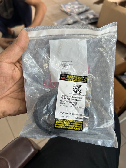 Royal Enfield 500823/B Carburettor Bellow CV – OEM Rubber Sleeve for Bullet 350 UCE & Electra 350 UCE